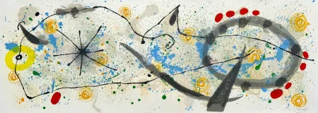 石版画 Miró - Le Lézard aux plumes d'or