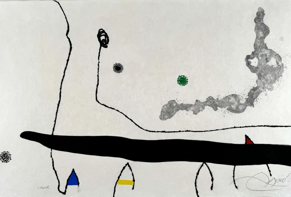 蚀刻飞尘法 Miró - Le marteau sans maître (planche XXIII) 