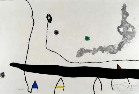蚀刻飞尘法 Miró - Le marteau sans maître (planche XXIII) 