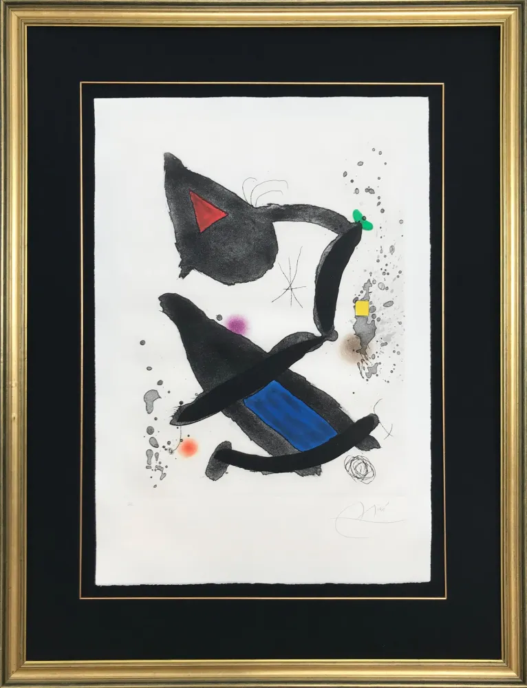 蚀刻飞尘法 Miró - Le Roi David (King David)