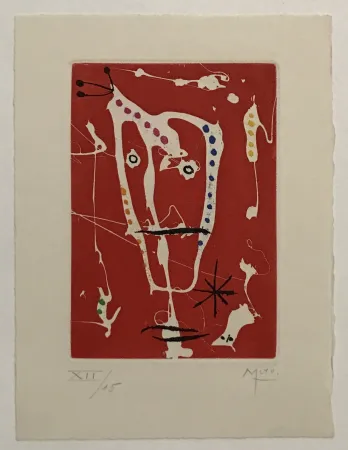 蚀刻飞尘法 Miró - Les Brisants (Red)
