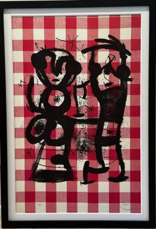 石版画 Miró - Les Campagnards (The Rustics)