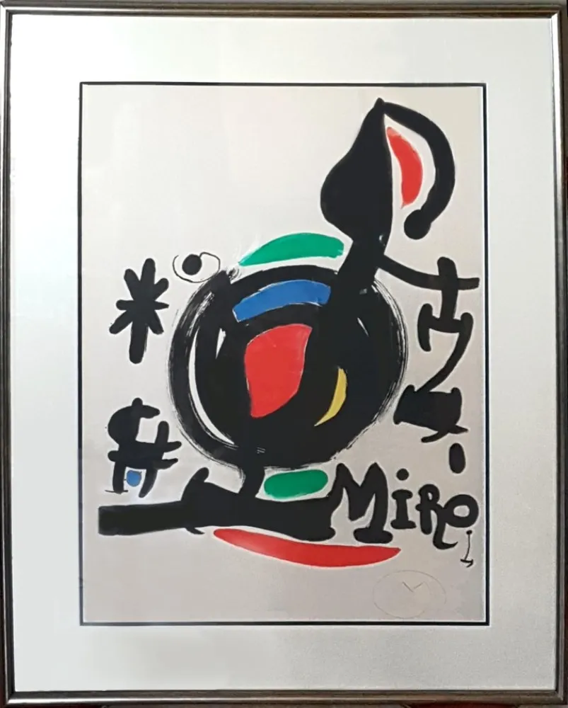 石版画 Miró - Les Essencies de la Terra Exhibition (M. 625)