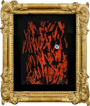 版画 Miró - Liberté des Libertés (GRavure with drawing)