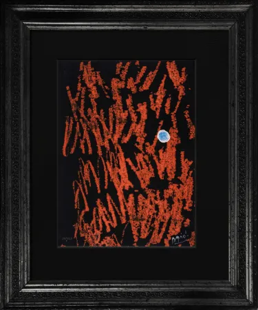 蚀刻飞尘法 Miró - Liberté des Libertés (Original Gravure with drawing)