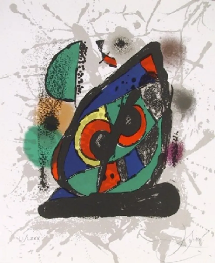 石版画 Miró - Lithograph IV