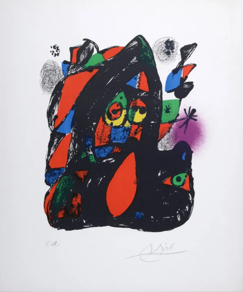 石版画 Miró - Lithographie IV, 1981 - Hand-signed