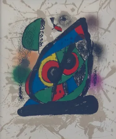 石版画 Miró - Lithographs IV: one plate
