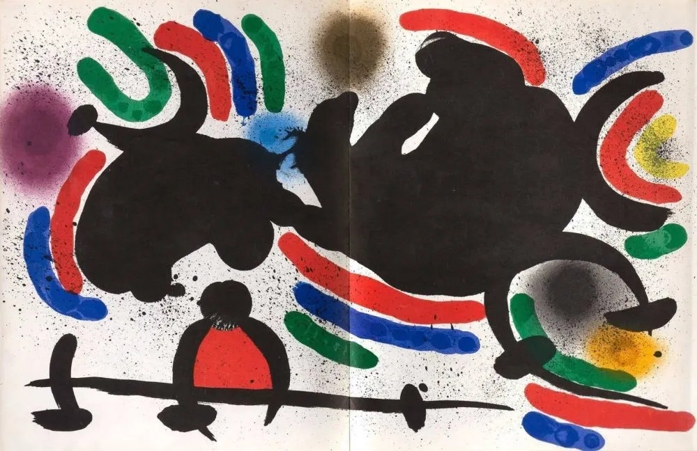 石版画 Miró - Litografía original IV