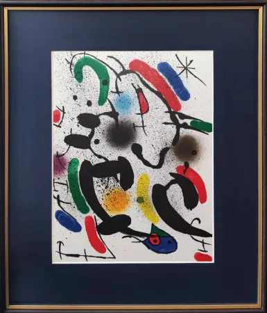 石版画 Miró - Litografía original VI