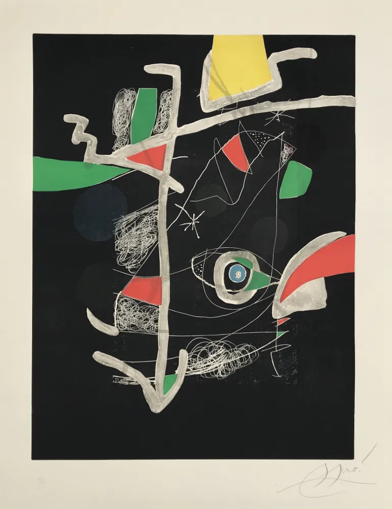 蚀刻飞尘法 Miró - L'Libre dels Sis Sentits VI (Book of the Six Senses)