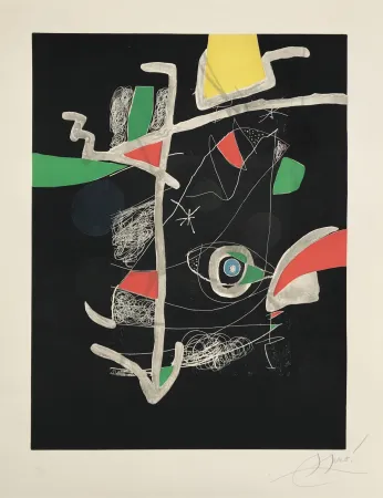 蚀刻飞尘法 Miró - L'Libre dels Sis Sentits VI (Book of the Six Senses)