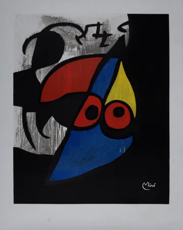 石版画 Miró - L'Oiseau, circa 1983