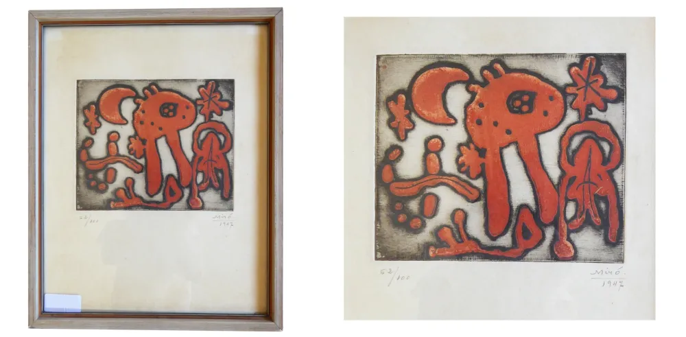 版画 Miró - (M. Leiris, The Prints of Joan Miró). 