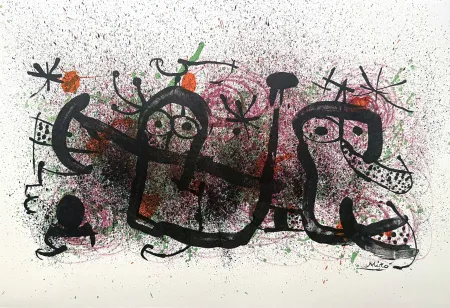 石版画 Miró - Ma de Proverbis