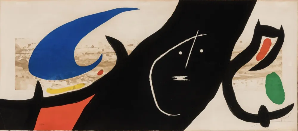 蚀刻飞尘法 Miró - Maja negra