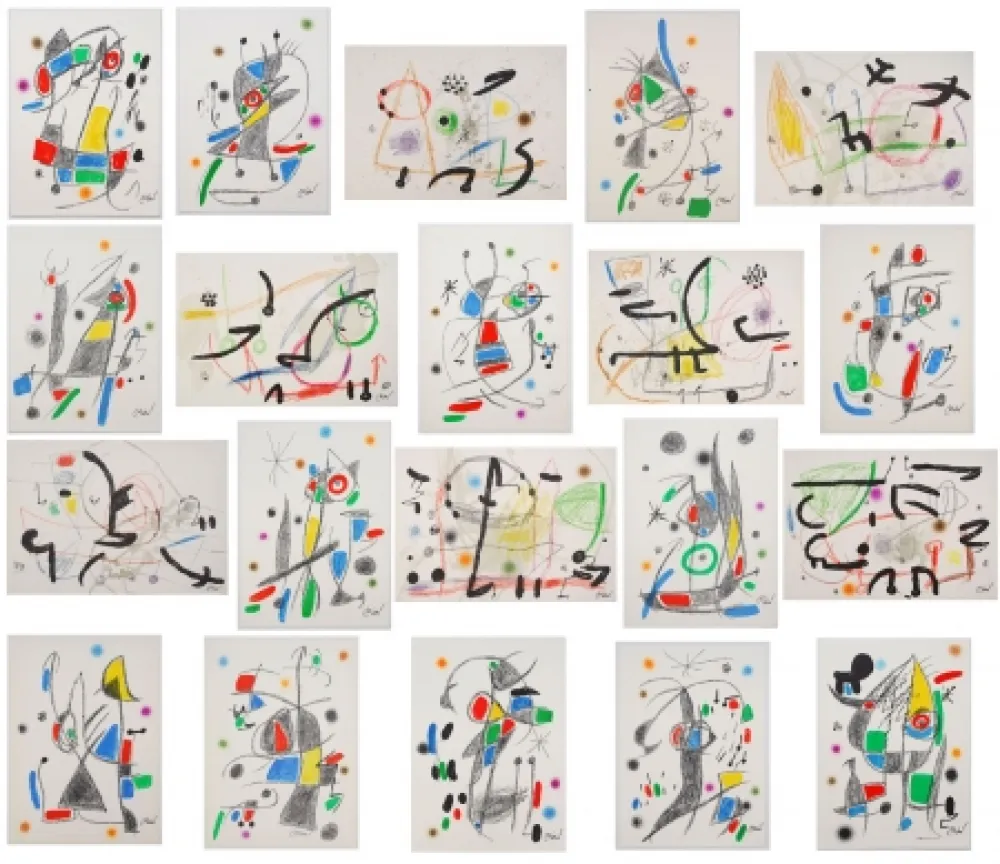 石版画 Miró - Maravillas con variaciones acróstica 20 lithographs