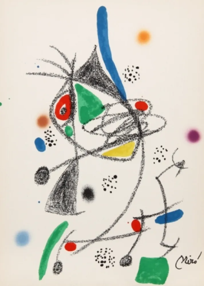 石版画 Miró - Maravillas con Variaciones Acrosticas en el jardin de Miro (Number 6)