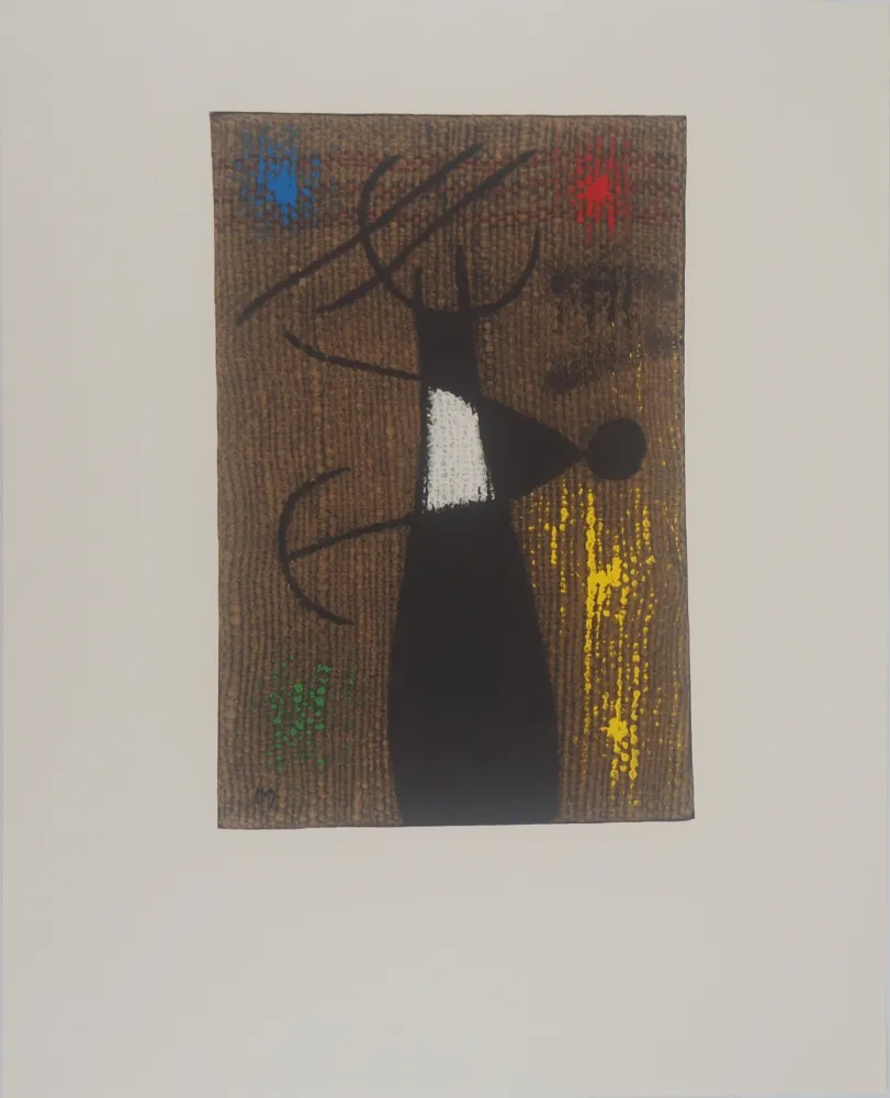 石版画 Miró - Maternité, Femme et enfant