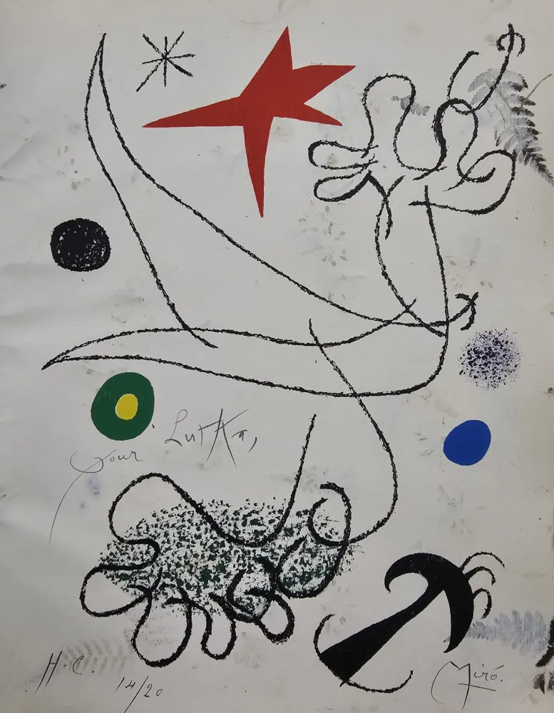 石版画 Miró - Mavena