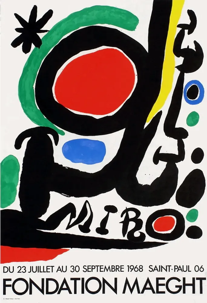 海报 Miró - MIRO À LA FONDATION MAEGHT. Exposition de l'été 1968.