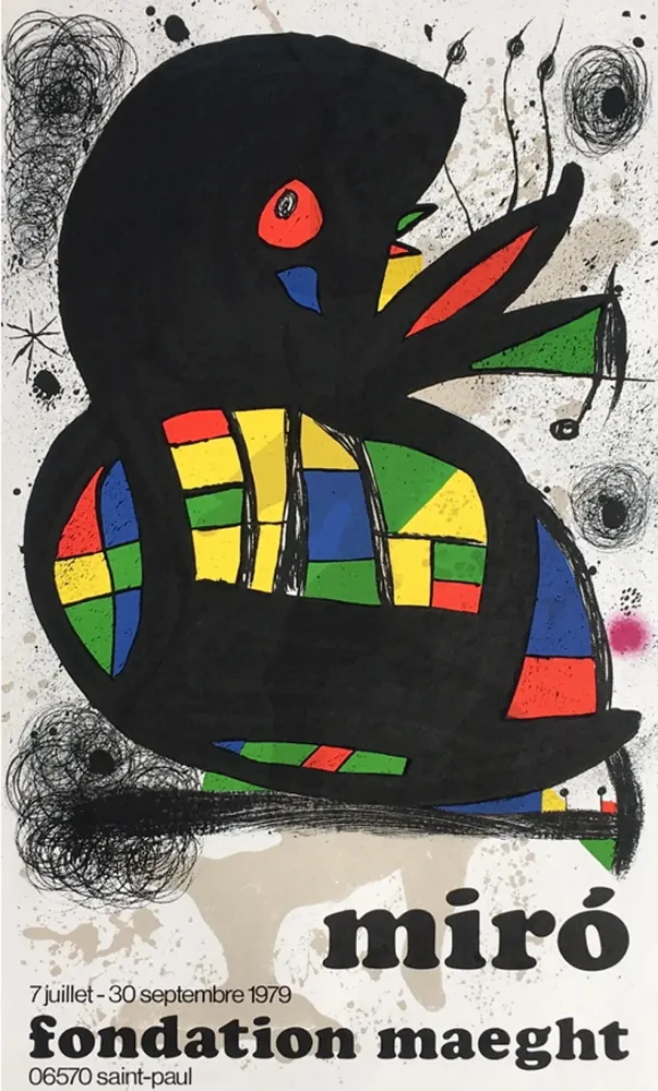 海报 Miró - MIRO À LA FONDATION MAEGHT. Exposition de l'été 1979.