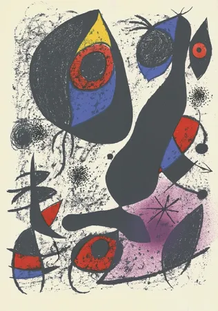 石版画 Miró - Miró à l'encre