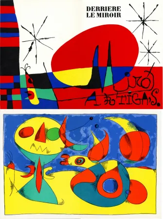 石版画 Miró - MIRO ARTIGAS: Terres de grand feu. DERRIÈRE LE MIROIR N°87-88-89. 1956.