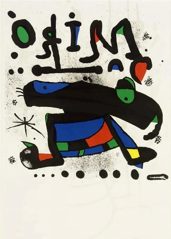海报 Miró - MIRÓ. Exhibition poster at Seibu Museum of Art,Tokyo 1978. Affiche originale.