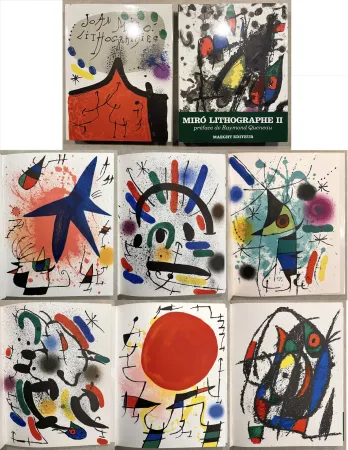 插图书 Miró - MIRÓ LITHOGRAPHE I & II. Avec 24 lithographies originales (1972-1974).‎ 