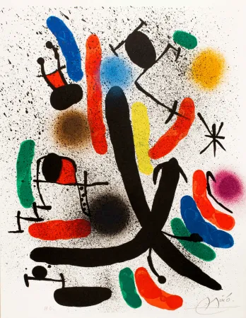 石版画 Miró -  Miró lithographe I (Maeght 855)