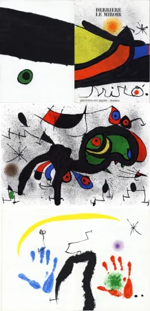 插图书 Miró - MIRO. PEINTURES SUR PAPIER, DESSINS. DERRIÈRE LE MIROIR N°193-194. Novembre 1971.