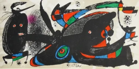 石版画 Miró - Miro sculpteur, angleterre