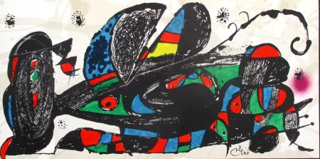 石版画 Miró - Miro Sculpteur Persan
