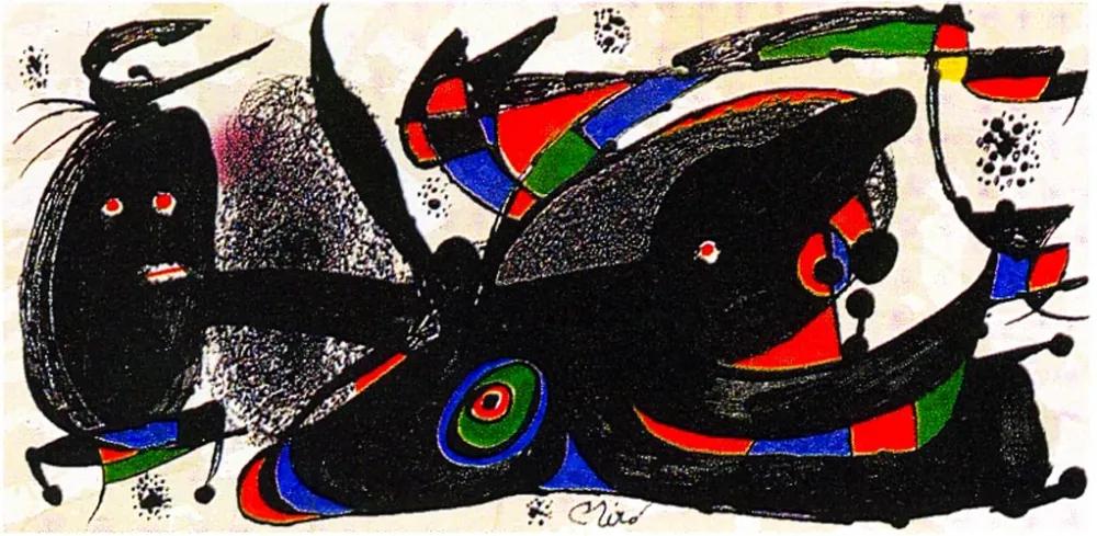 石版画 Miró - Miro Sculptor - England