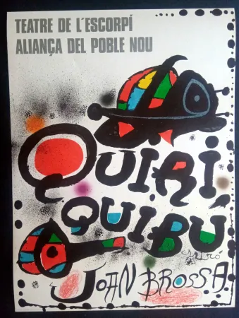 海报 Miró - Miró - Teatre de l'escorpi Quiri Quibu Joan Brossa 1976