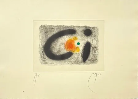 版画 Miró - Nous avons