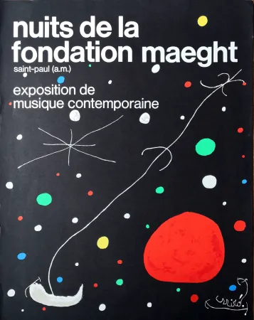 胶版印刷 Miró - Nuits de la Fondation Maeght
