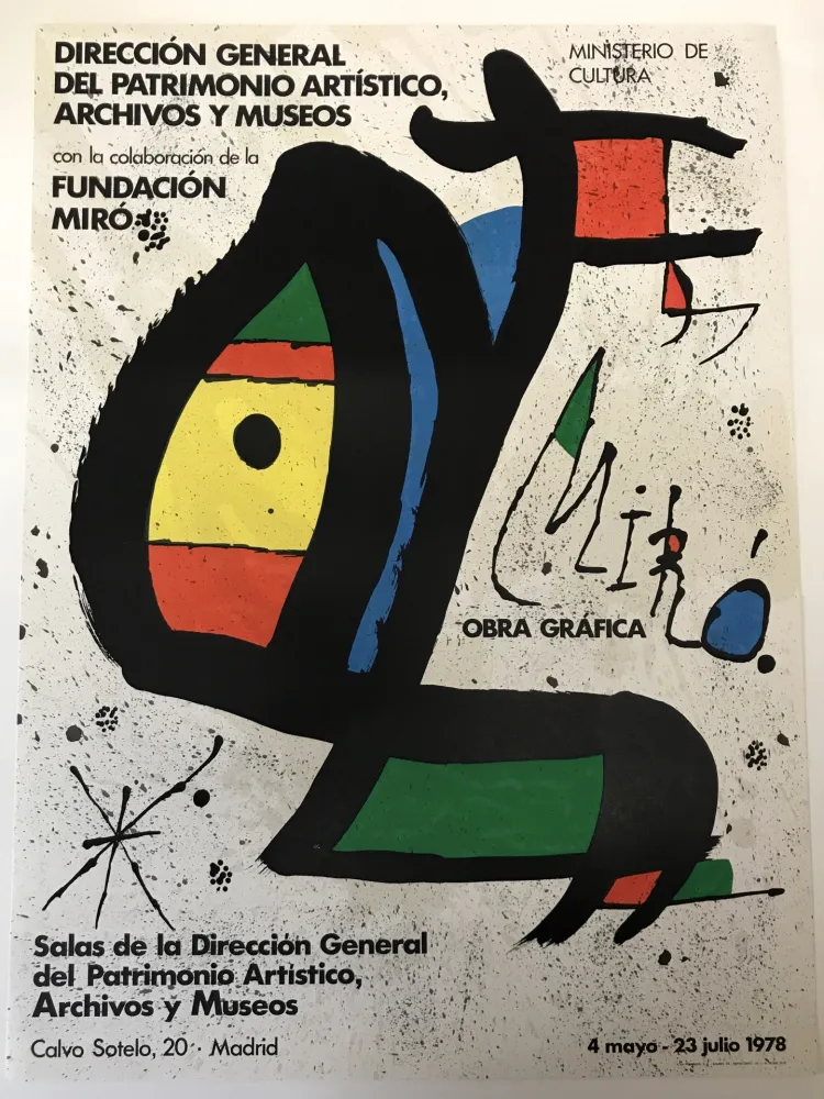 海报 Miró - Obra grafica, Madrid