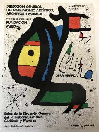 海报 Miró - Obra grafica, Madrid