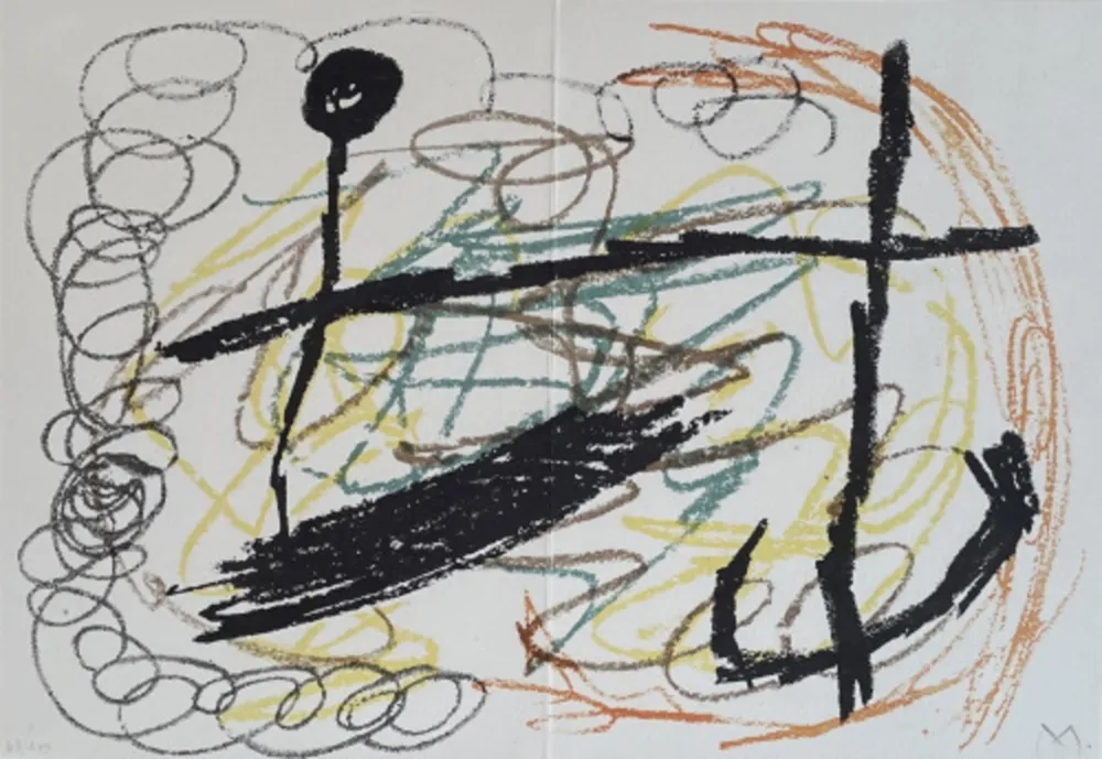 石版画 Miró - Obra Inedita Recent (plate IX)