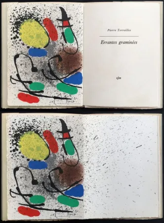 石版画 Miró - P. Torreilles : ERRANTES GRAMINÉES. Lithographie originale signée (1971)