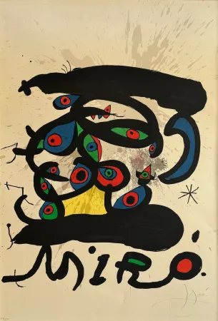 石版画 Miró - Peintures sur papier,dessins