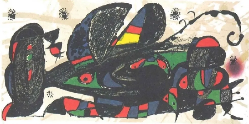 石版画 Miró - Persia