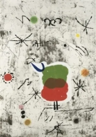 蚀刻飞尘法 Miró - Personatge I Estels I