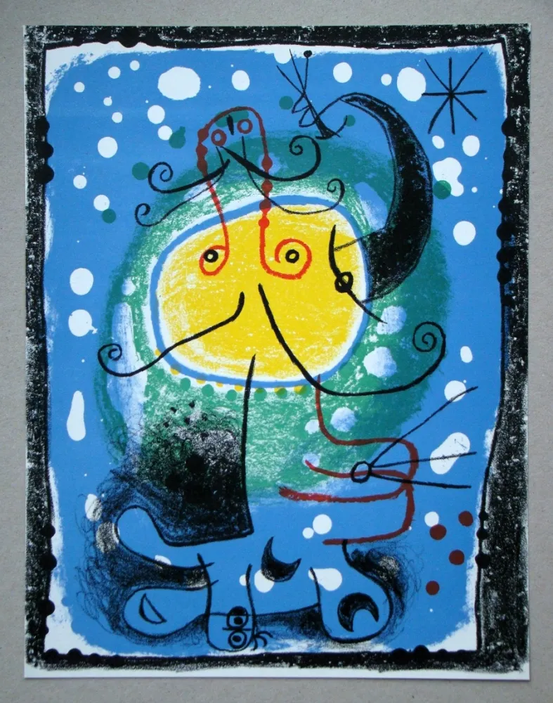 石版画 Miró - Personnage