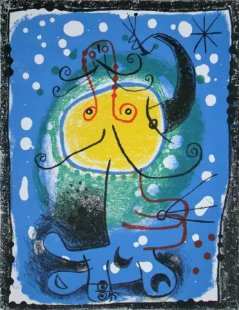 石版画 Miró - Personnage
