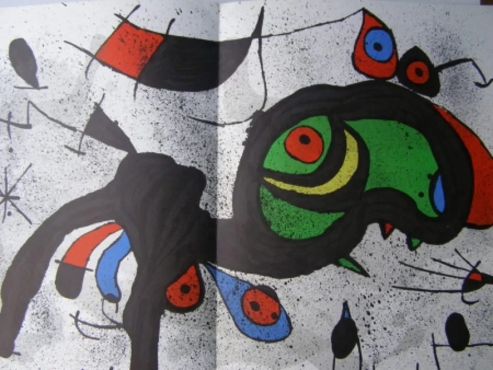 石版画 Miró - PINTURAS SOBRE PAPEL