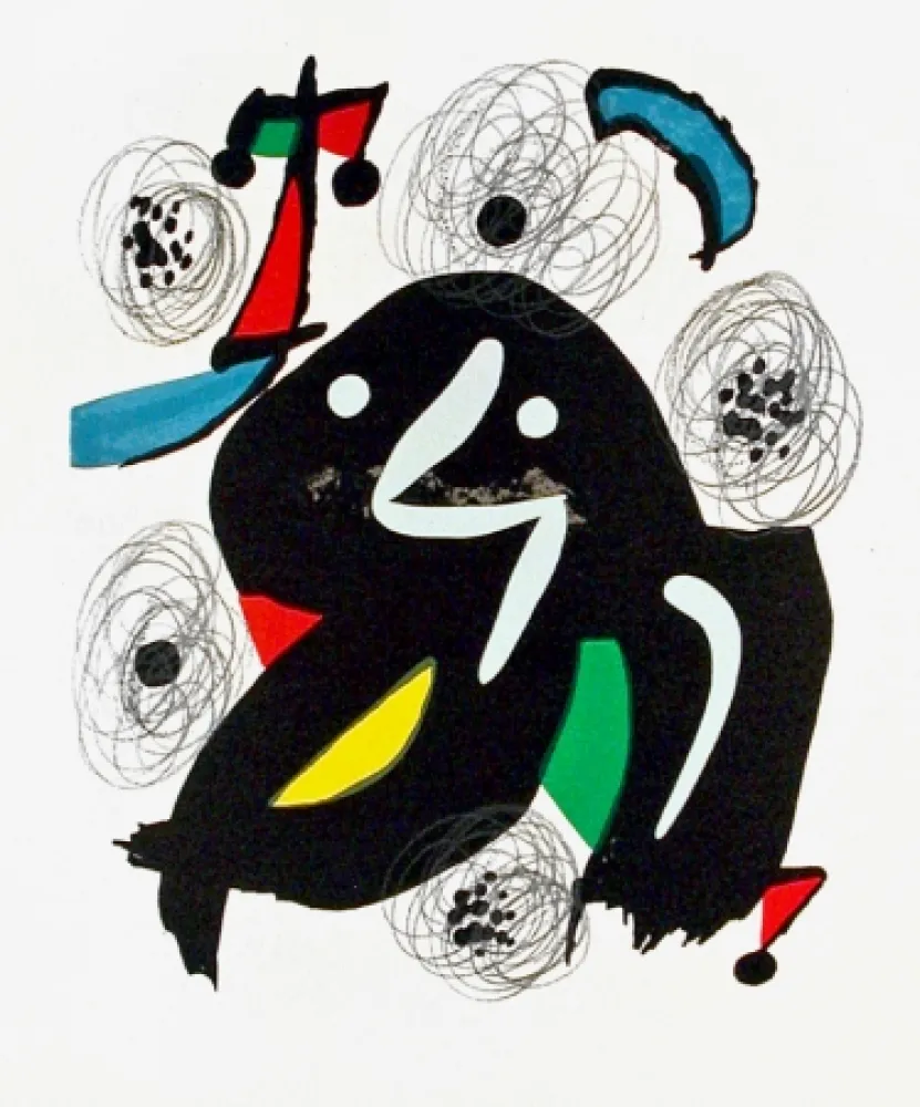 石版画 Miró - Pl. 4 from La Mélodie Acide (The Acid Melody)