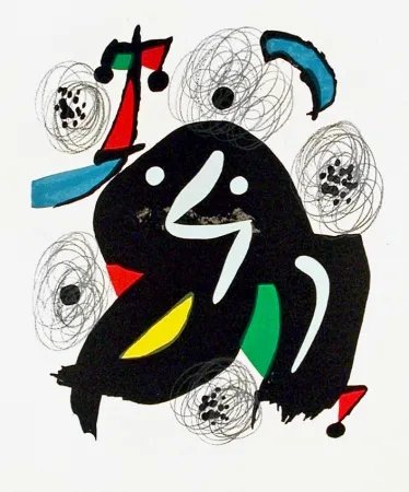 石版画 Miró - Pl. 4 from La Mélodie Acide (The Acid Melody)